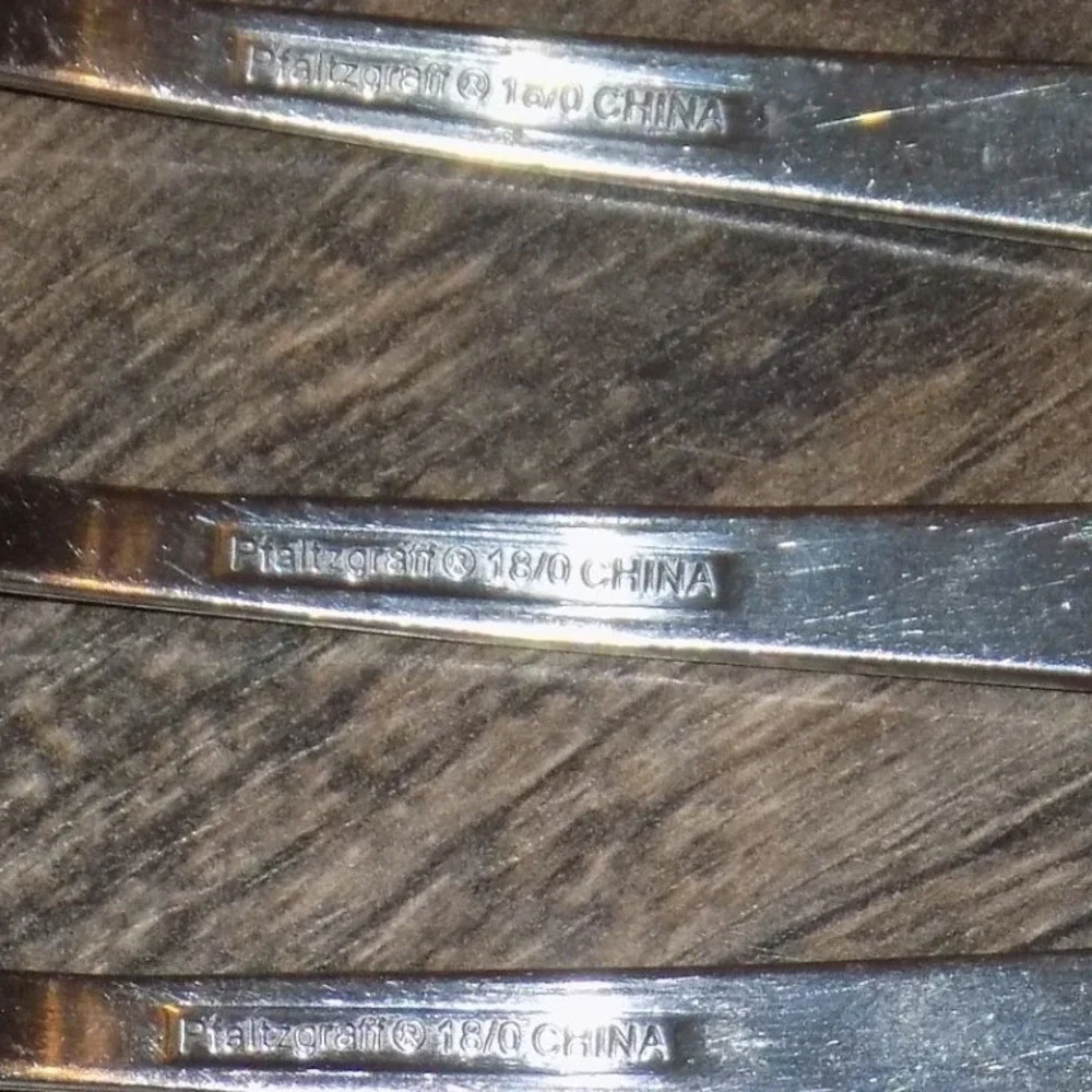 Pfaltzgraff Dinner Forks Set of 4 Stainless Steel Tapered Handle